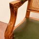 Louis XVI style office armchair in 19th century stained beech