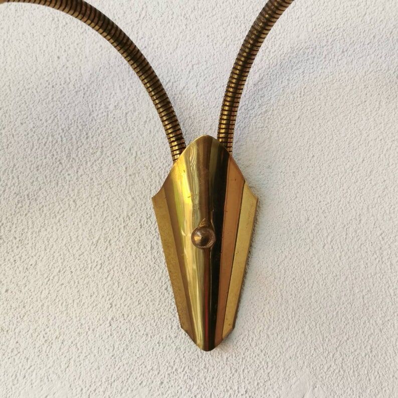 Wall lamp hollywood regency gold, 70s