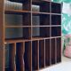 Shelf with workshop lockers