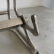 Vintage coat rack, chromed metal, art deco cloakroom