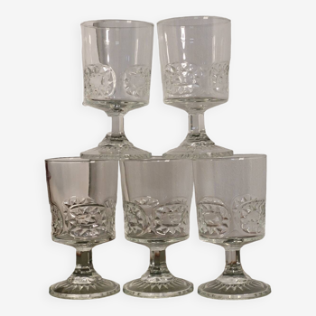 Verres à pied année 70