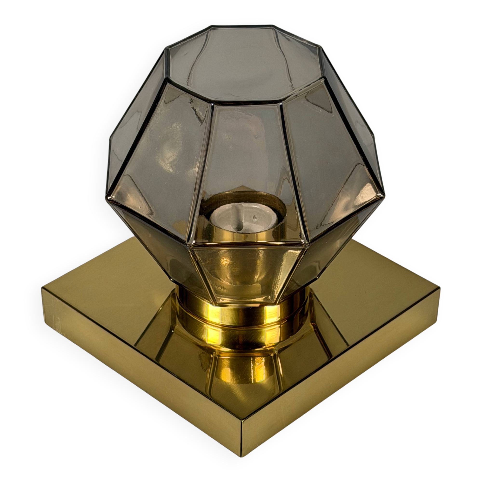 1960s 1970s Wall Sconce Wall Light from Glashütte Limburg Germany Design