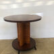Round art deco veneer side table, France, 1920-1930s