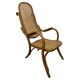 Fauteuil facile n°1 avec siège en rotin par Thonet