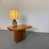 Table d'appoint de style brutaliste japonais, wabi-sabi, milieu du siècle, années 1960