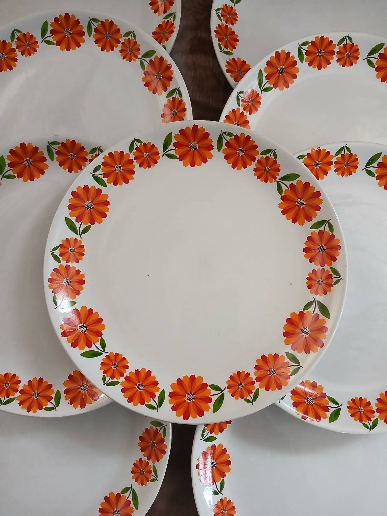 13 assiettes plates vintages Moulin des Loups