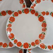 13 assiettes plates vintages Moulin des Loups