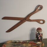 Giant wood scissors