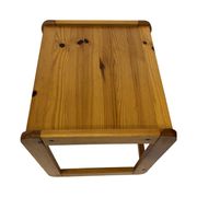 Vintage set of three pine side tables nesting tables nest of tables 1970s