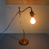 Fully brass lamp foot - Articulated arm - 1930s