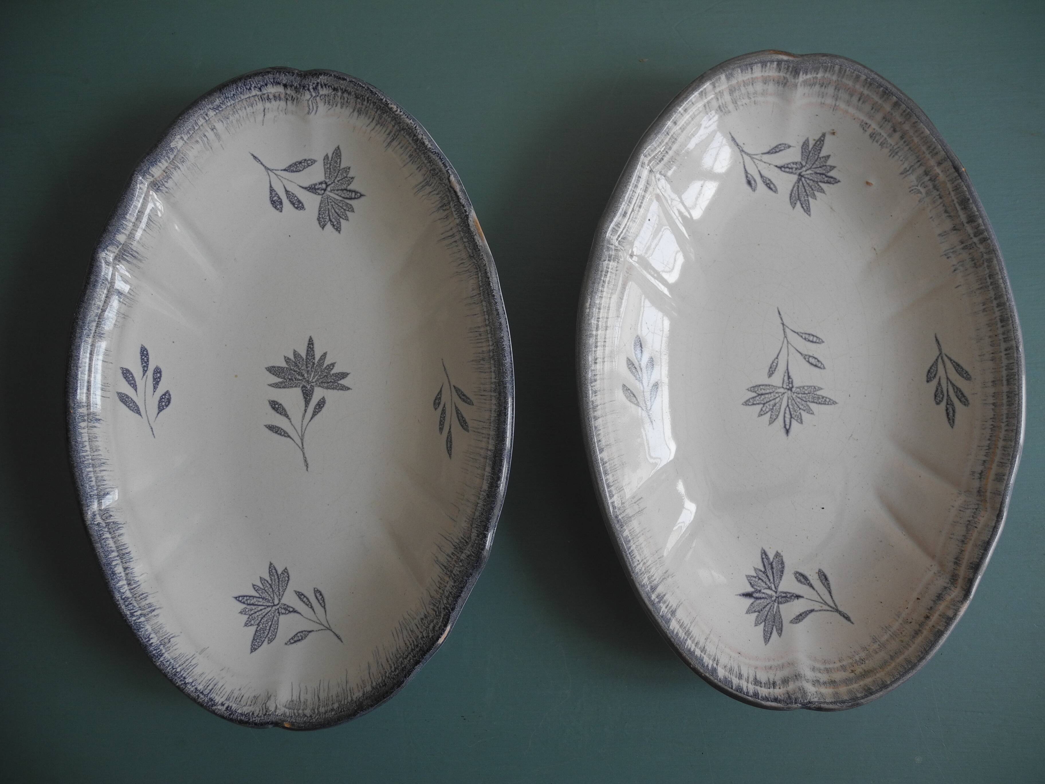 Niderviller faience dishes vintage French art table