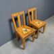 Set of 2 painted Swedish chairs