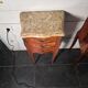 Louis XV style curved bedside table in marquetry