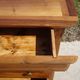 Antique Louis Philippe chest of drawers in solid walnut.
