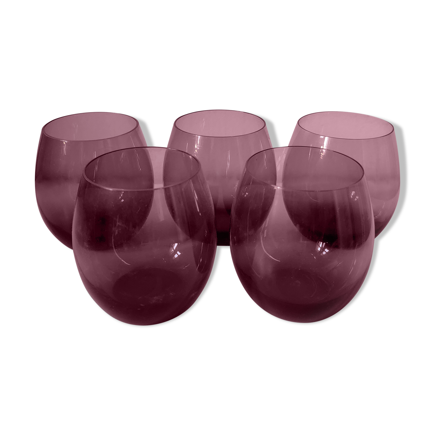 Set of 5 water glasses