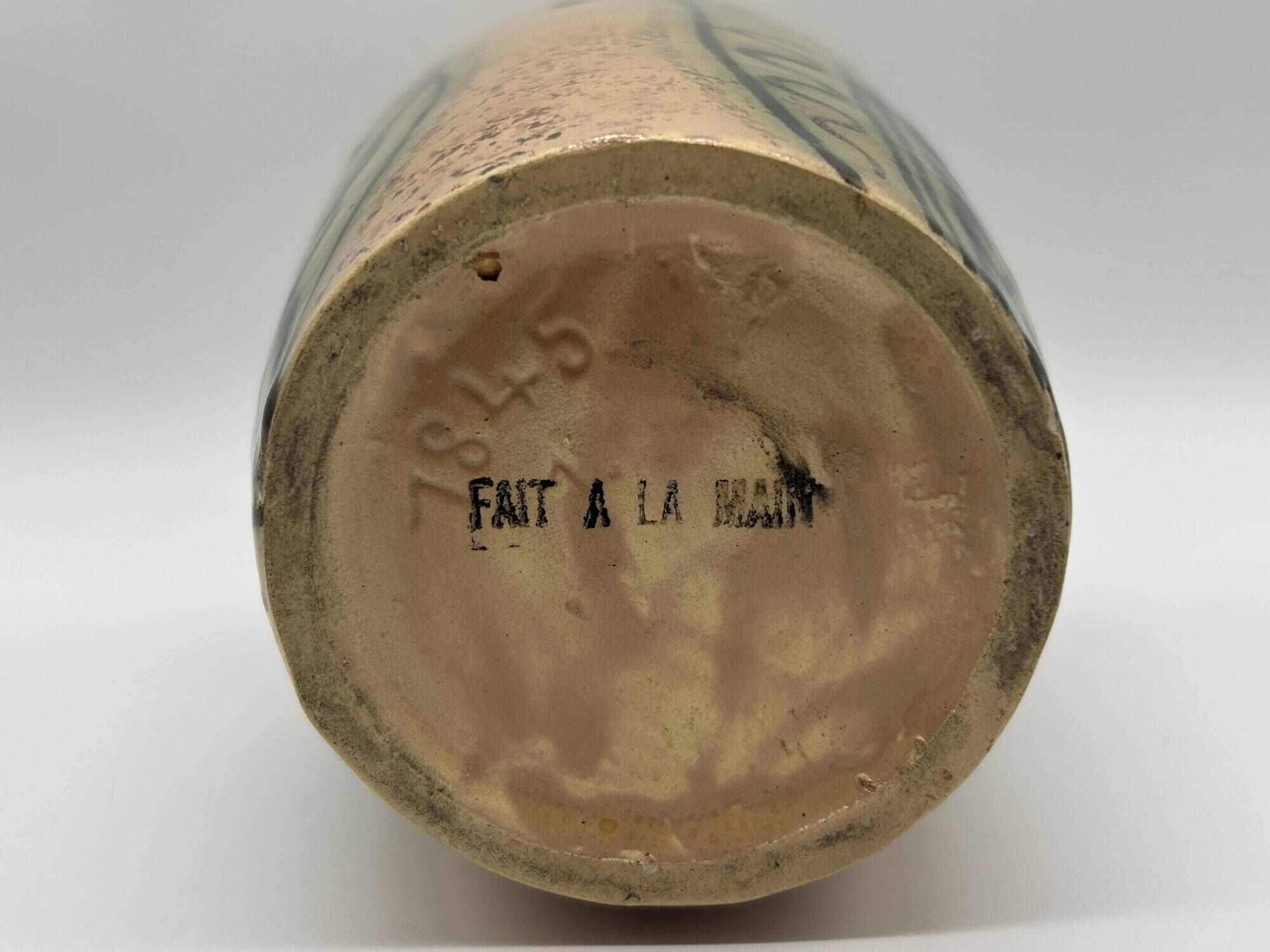 Art deco vase attributed to louis randour for saint-ghislain