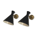 Pair of Italian sconces in the style of the 50s
