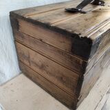 Old wooden workshop box