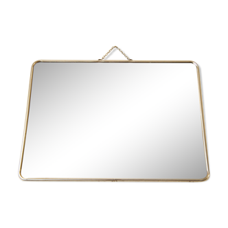 Chain barber mirror 37.5 cm x 28.5 cm