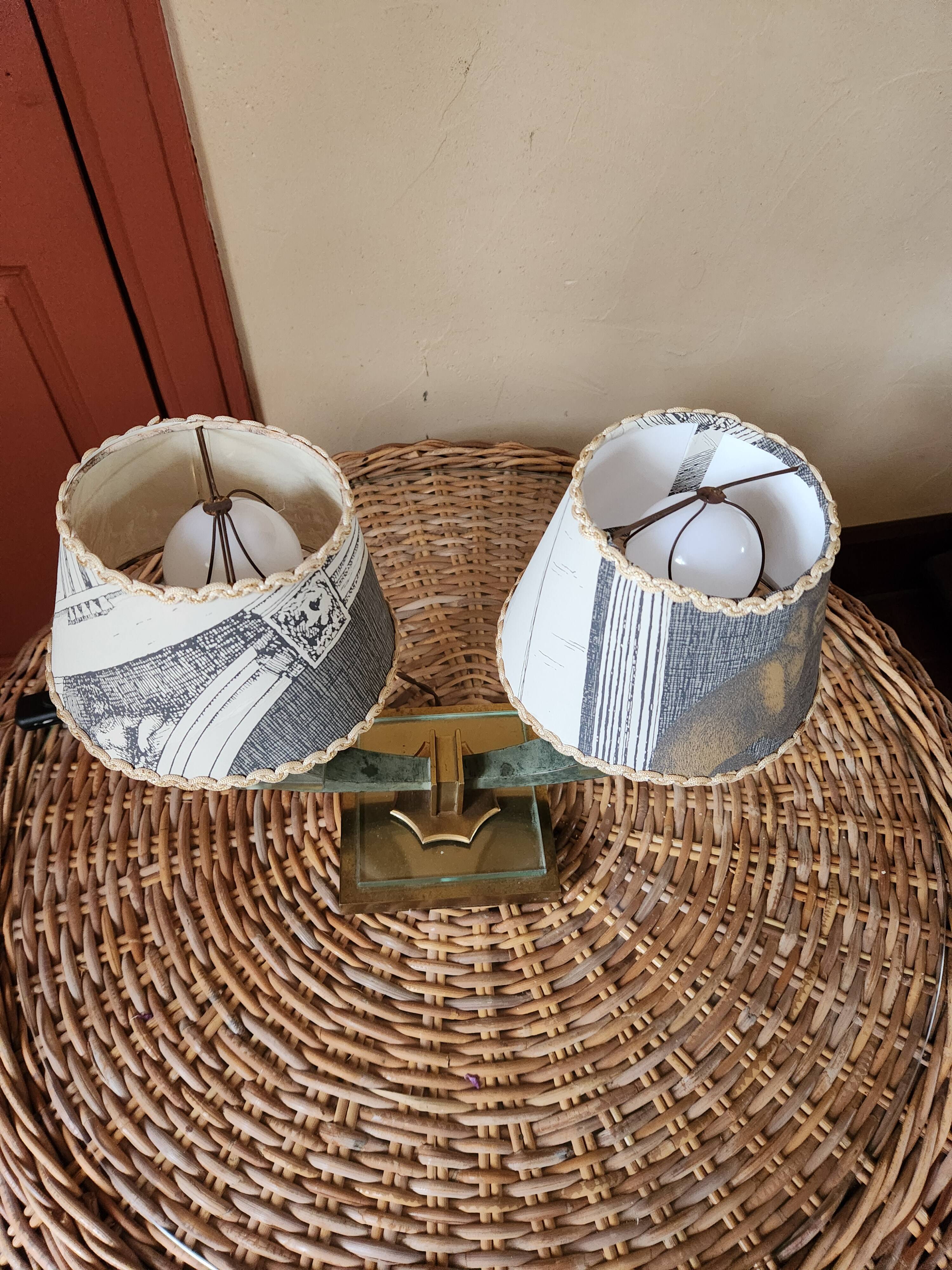 Art Deco desk lamp in the style of Adnet