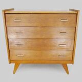 Scandinavian chest of drawers with 4 drawers from the 50s and 60s 84x85x47