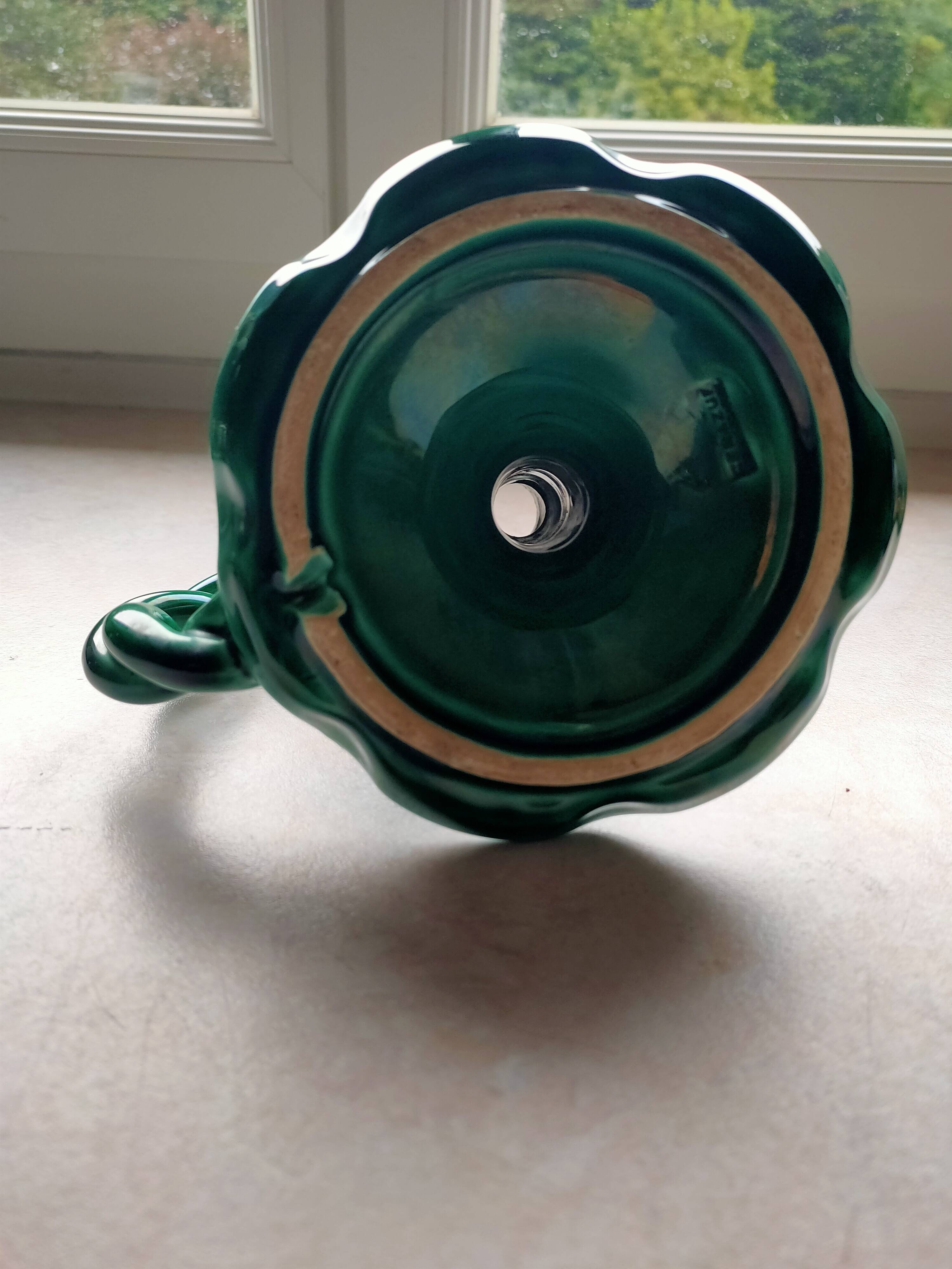 Ceramic candle holder.