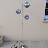 Vintage tulip-shaped space eyeball chrome floor lamp