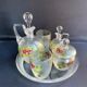 Non-selfish night service - art nouveau - hand-decorated satin blown crystal