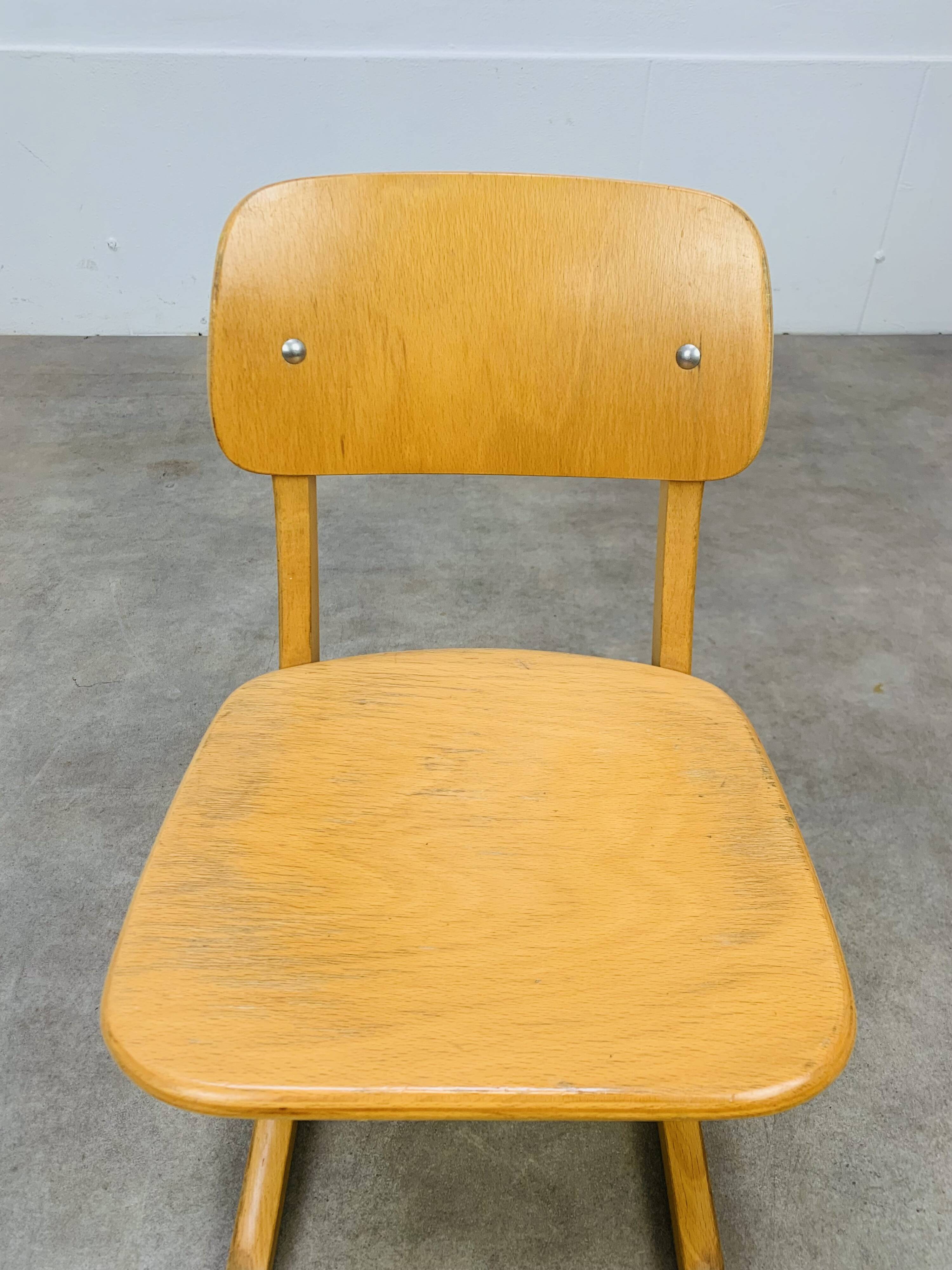 Casala children's chair from the 60s, wood, vintage