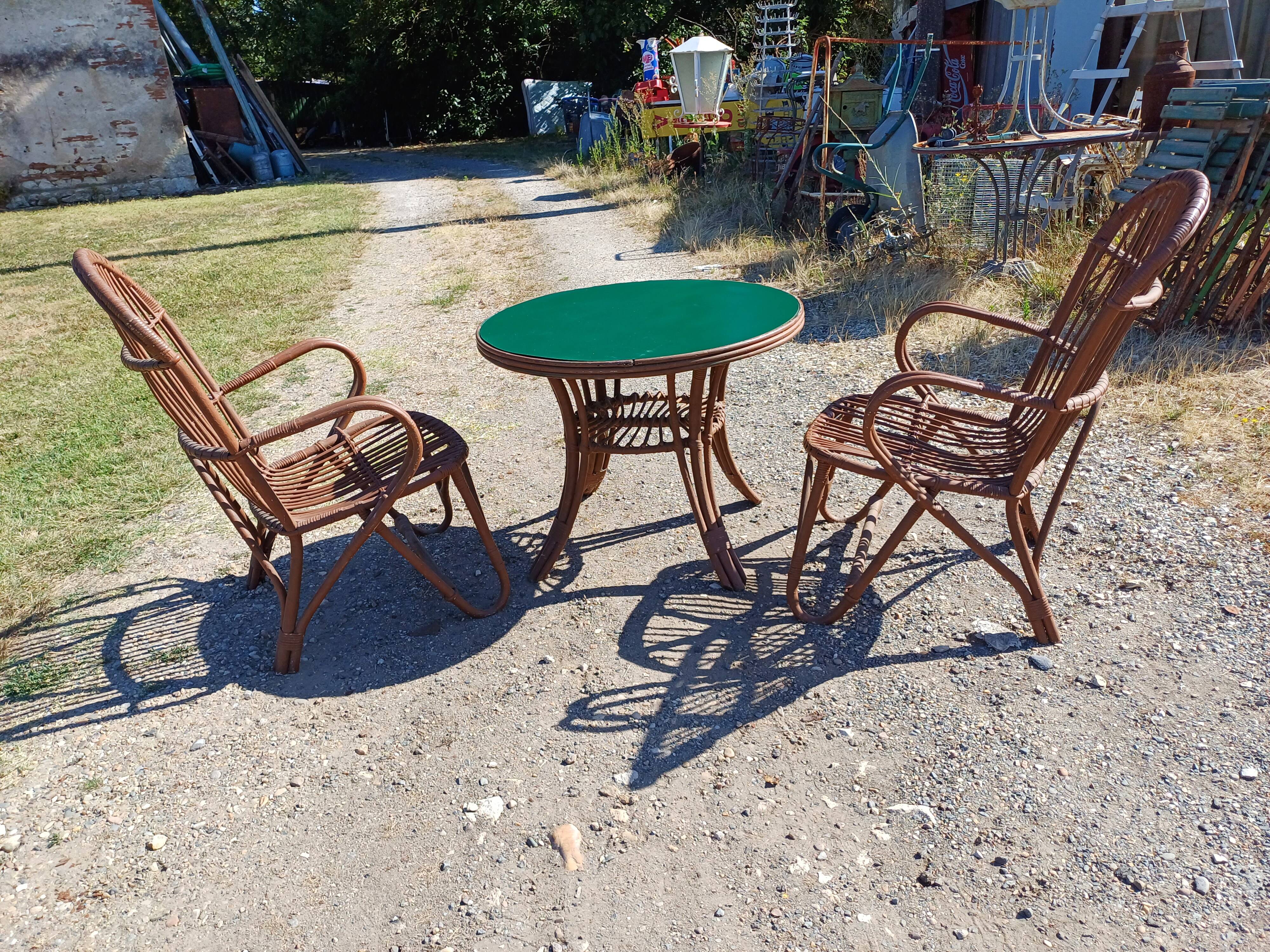 Salon de Jardin en Rotin