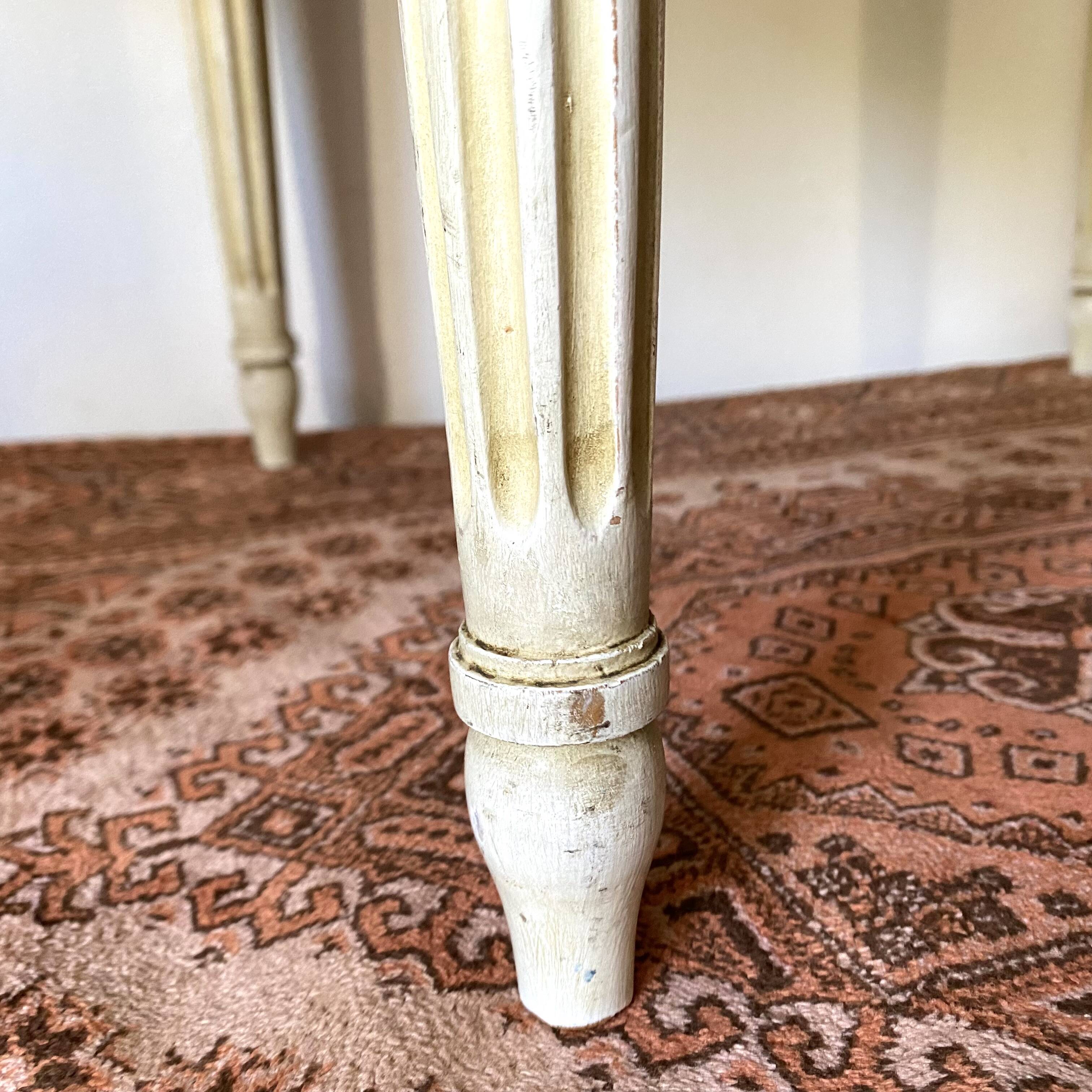 Louis XVI style stool, pink velvet