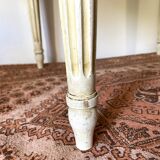 Louis XVI style stool, pink velvet