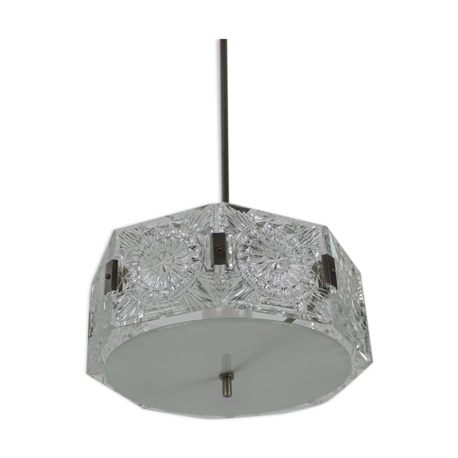 Hanging lamp Kamenický Šenov, 1960's.