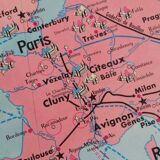 Old MDI History Map: The Crusades-Cultural Centres in France