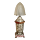 Art Deco marble and glass lamp, 1920s-30s