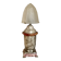 Art Deco marble and glass lamp, 1920s-30s