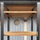 Shelf, industrial style bookcase in metal and wood.