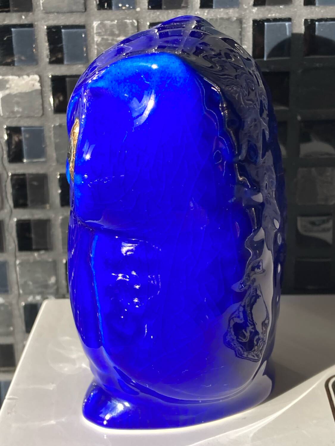 Blue owl, Longwy enamels