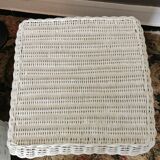 Paire tables de chevet rotin
