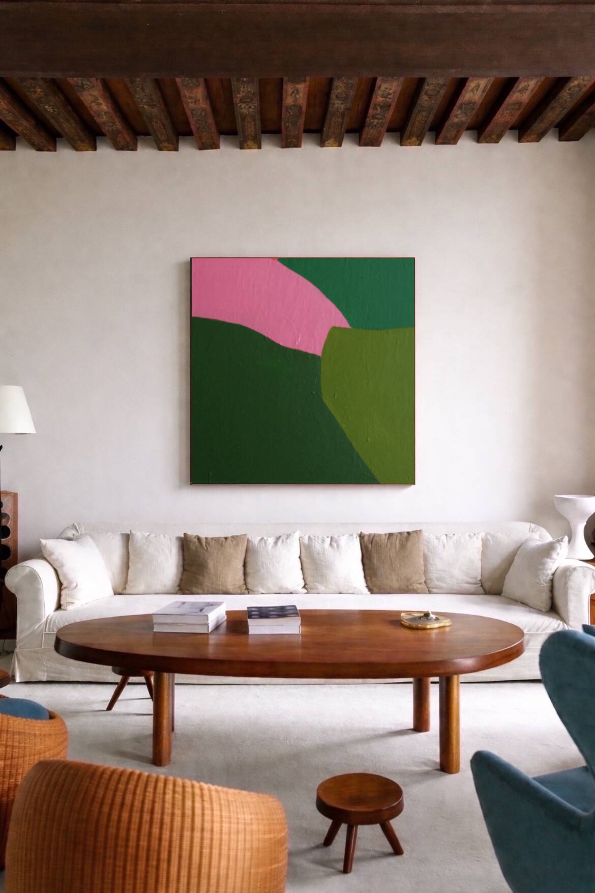 Colourful abstract on canvas 'catch a glimpse of the field'
