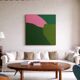 Colourful abstract on canvas 'catch a glimpse of the field'