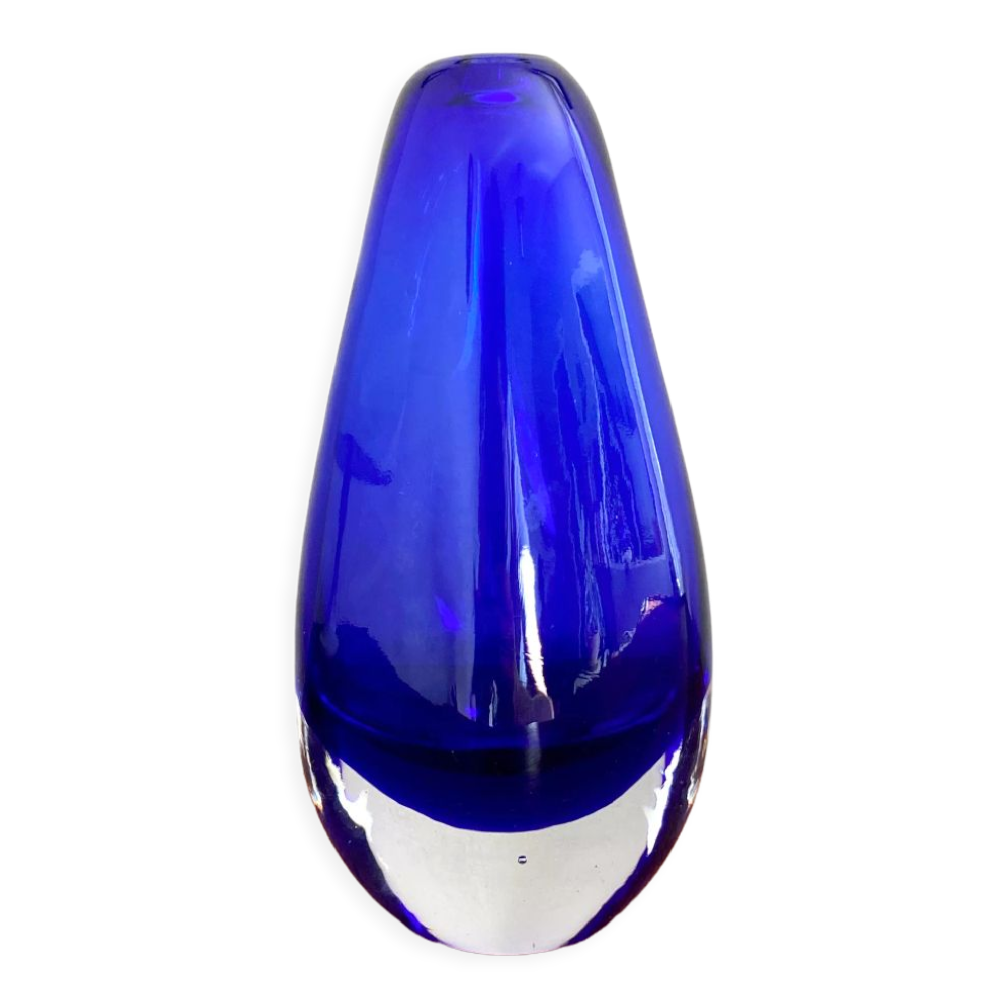 Blue murano vase
