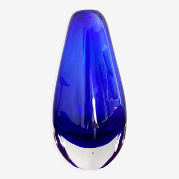 Vase murano bleu