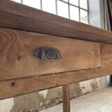 1950s oak butcher's farm table