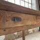 1950s oak butcher's farm table