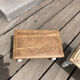 Lot de 2 petits tabourets relookes maison de campagne