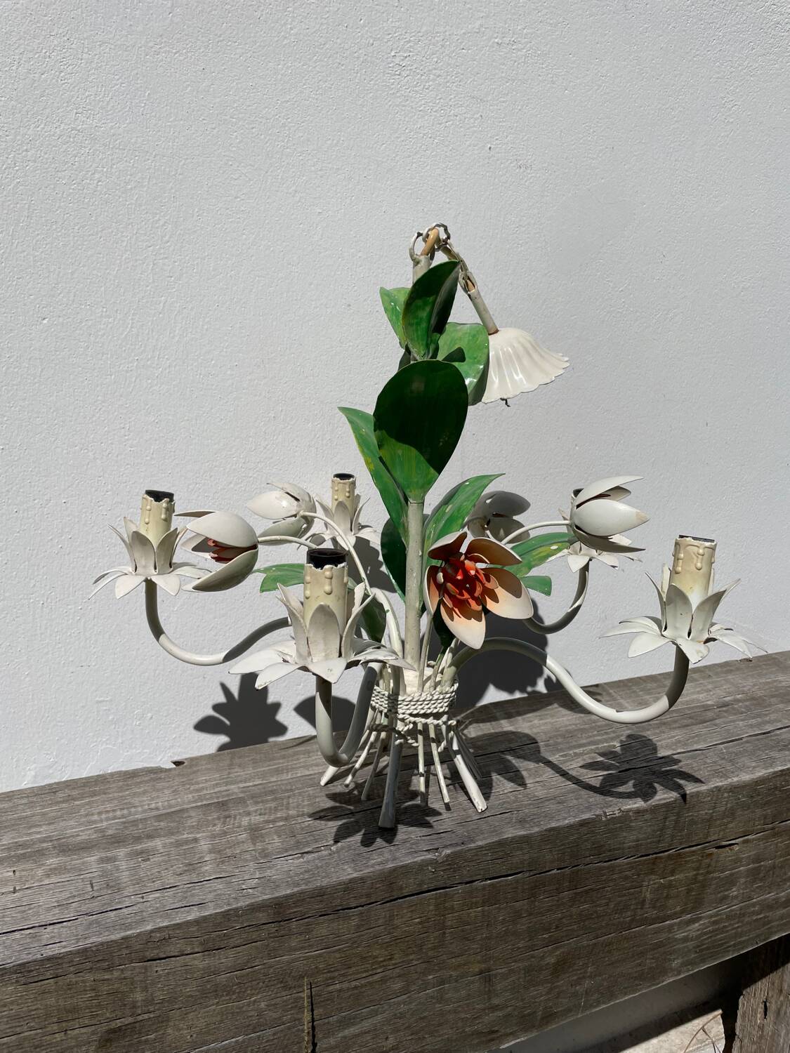 Metal flower bouquet ceiling chandelier
