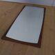 Scandinavian mirror 77x37cm in teak 60s