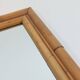 Vintage Mid Century Wandspiegel Bambus Boho 70s