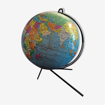 Globe terrestre vintage Girard Barrère